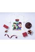 Fang Brawl Stars Fang Çocuk Yetişkin Beyaz T-shirt Unisex Fang Çocuk Tişört - 4
