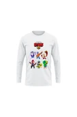 Brawl Stars Çocuk Uzun Kol Yetişkin Beyaz T-shirt Unisex Çocuk Tişört thumbnail 2