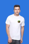 Toprak Blok Baskılı Kısa Kollu Beyaz Gamer Tişört - 4