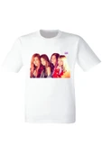 Black Pink Baskılı Beyaz Tshirt - 1