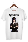 Wednesday Dizisi Tişört Çocuk ve Yetişkin Wednesday T-shirt - 1