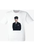 Atatürk Baskılı Beyaz Tişört thumbnail 2