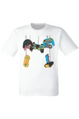 Oyun Konsolu Baskılı Beyaz Tshirt - 1