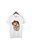 Steve Gülüyor Minecraft Tişörtleri Beyaz Unisex T-shirt Minecraft Çocuk Yetişkin Tişört thumbnail 1