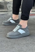 Wagoon WG011 Gri Süet Erkek Casual Ayakkabı - 1