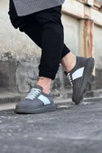 Wagoon WG011 Gri Süet Erkek Casual Ayakkabı - 3