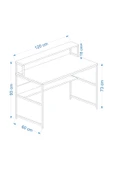 Deconode Trendy Monitör Raflı Çalışma Masası - 3