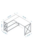 Deconode Flexy L Çalışma Masası - 3