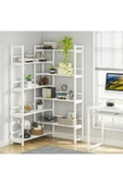 Deconode Style Köşe Kitaplık - 1