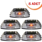 Yol Butonu Güneş Enerjili Ledli Güneş Enerjili Yol Butonu Solar Buton Kırmızı (5 ADET) - 1