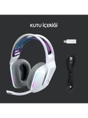 Logitech G733 Lightspeed Beyaz RGB 7.1 Kablosuz Kulak Üstü Oyuncu Kulaklığı - 6