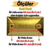 Kayı Metal Gold Altın Kulp 64 mm 6.4 cm Mobilya Çekmece Mutfak Dolab Dolap Kapak Kulpları Kulb Kulpu thumbnail 3