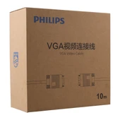 Philips SWV6139H/93 Siyah 3+6 Erkek-Erkek 15 Pin 10 Metre Vga Kablo Pc Bilgisayar Monitör Görüntü Kablosu - 3
