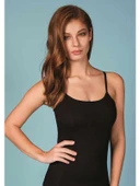 BERRAK 2128 BİYELİ İP ASKI ELASTAN ATLET SİYAH - 1