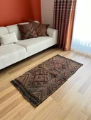 70x144 cm Küçük Boy El Dokuma Türk Kilimi, Akrep Motifli Vintage Kilim, Bohem Tarzı Benzersiz Ev Dekoru - 2
