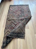 70x144 cm Küçük Boy El Dokuma Türk Kilimi, Akrep Motifli Vintage Kilim, Bohem Tarzı Benzersiz Ev Dekoru - 1