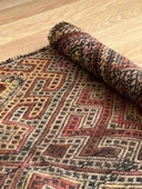 70x144 cm Küçük Boy El Dokuma Türk Kilimi, Akrep Motifli Vintage Kilim, Bohem Tarzı Benzersiz Ev Dekoru - 3