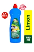 Elde Bulaşık Deterjanı Üç Etkili Güç Limon 750ml - Yağ Çözücü Ve Ferah Limon Kokusu 1 Adet - 1