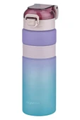 Vagonlife Çift Renk 800ml Kaydırmaz Silikon Gövde Rahat İçim-Pipetsiz- Motivasyon Su Matarası - 6