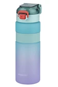 Vagonlife Çift Renk 800ml Kaydırmaz Silikon Gövde Rahat İçim-Pipetsiz- Motivasyon Su Matarası - 10