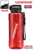 Uzspace FiftyFifty PİPETLİ  MEGA BOY 1500ml Tritan Su Matarası - 8