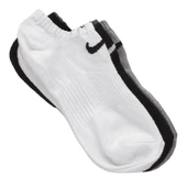 NIKE PERFORMANCE LIGHTWEIGHT COTTON ANKLE SOCKS  3LÜ RENKLİ ÇORAP SX4705-001 - 5