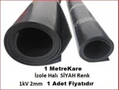 GENEL 1000v 1. Kalite Elektrik İzole Halı 1kv 100x100cm 1 Mt Kare Siyah Kalınlık 2mm - 1