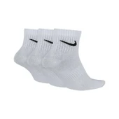 NIKE EVERYDAY LIGHTWEIGHT PERFORMAS COTTON ANKLE HALF SOCKS  3 lü Beyaz Çorap SX7677-100 - 2