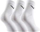 NIKE EVERYDAY LIGHTWEIGHT PERFORMAS COTTON ANKLE HALF SOCKS  3 lü Beyaz Çorap SX7677-100 - 4