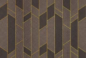 Ahşap Kahverengi Gold Desenli 3 Boyutlu 3D Duvar Kağıdı - 7