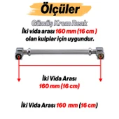 Talas Metal Gümüş Kulp 160 mm -16 cm Mobilya Çekmece Mutfak Dolabı Dolap Kapak Kulpları Kulb Kulpu thumbnail 3