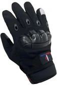 Single Sword Tam Parmak Dokunmatik Özellikli Destekli Taktik Motorcu Eldiveni - 7