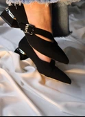 Mybellashoes Taşlı Tokalı Kadın Babet - 2