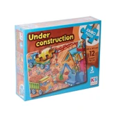 NessiWorld JP 314004 Under Construction Jumbo Puzzle 12 Parça - 1
