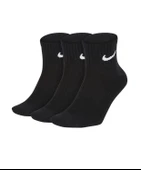 NIKE EVERYDAY LIGHTWEIGHT PERFORMAS COTTON ANKLE HALF SOCKS  3lü Paket siyah çorap - 1