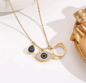 Göz Hediye Çelik kolye Sns202909 thumbnail 2