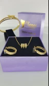HEDİYE Gold Çelik Takı Seti 311 thumbnail 2