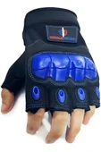Single Sword Yarım Parmak Destekli Motorcu&Bisiklet Eldiveni - 8