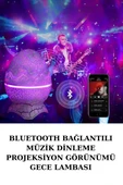 Dinozor Speaker Renk Değiştirme Projeksiyon Modu Bluetooth Hoparlör Gece Lambası thumbnail 2