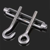 Çelik Kanca Yük Halat Gerdirme Germe Gergi Galvanizli Paslanmaz M16 Yüksek Dirençli Aparatı 1 Adet thumbnail 2