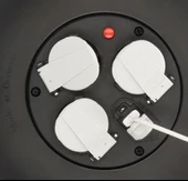 Brennenstuhl Vario Line 2 USB IQ Hızlı Şarj Özellikli 3 Soketli Kaçak ve Ani Isınma Sigorta Şalterli 10 M. Makaralı Kablo thumbnail 5