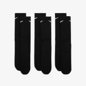 NIKE EVERYDAY LIGHTWEIGHT PERFORMANCE COTTON LONG SOCKS  3Lü Siyah Çorap - 3