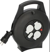 Brennenstuhl Vario Line 2 USB IQ Hızlı Şarj Özellikli 3 Soketli Kaçak ve Ani Isınma Sigorta Şalterli 10 M. Makaralı Kablo thumbnail 1