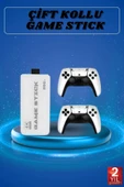 Game Stick 4K Retro Çift Kollu Atari Oyunlari +20000 Oyunlu Konsol Nostalji - 1