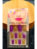 Monalisa Home Simli Çift Renk Takma Tırnak - 1