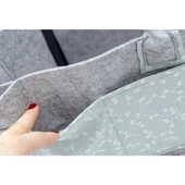 Nessiworld BabyJem Keçe Anne Bebek Bakım Çantası 772 Yeşil Çiçek - 4