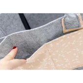 Nessiworld Nessiworld BabyJem Keçe Anne Bebek Bakım Çantası 772 Somon Çiçek - 4