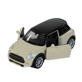 Oyuncak Metal Model Araba 1/36 Çek Bırak Krem Mini Cooper - 1