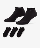 NIKE EVERYDAY PERFORMANCE COTTON SOLE SUPPORT ANKLE SOCKS 3 Lü Siyah Çorap Kısa - 3