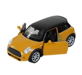 Oyuncak Metal Model Araba 1/36 Çek Bırak Bal Rengi Mini Cooper - 1